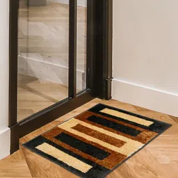 RANGOLI Brown & Beige Printed Anti-Skid Doormat-27