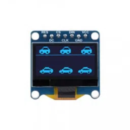 Waveshare 0.96inch OLED Display Module, 12864 Resolution, SPI / I2C Communication Version E (blue)-0