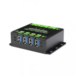 Waveshare Industrial grade USB HUB, Switchable dual hosts, Multi Protections-12