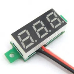 0.72 cm (0.28 inch) 0-100V Three Wire DC Voltmeter Red-24