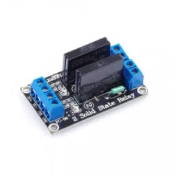 2 Channel 24V Relay Module Solid State Low Level SSR DC Control 250V 2A with Resistive Fuse-1