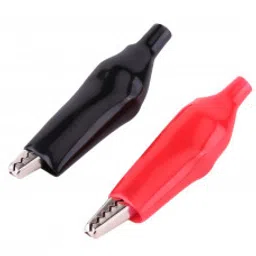 Crocodile Clip Black & Red Pair-16
