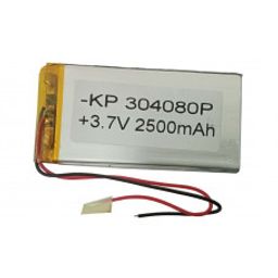 3.7V 2500mAH (Lithium Polymer) Lipo Rechargeable Battery Model KP-304080-17