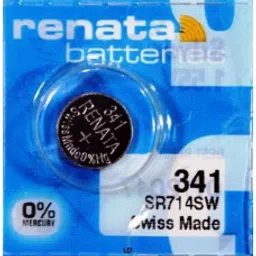 Renata 341 SR714SW (Original) 1.55V 15mAh Silver Oxide Button Cell Battery-image-88