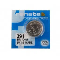 Renata 391 SR1120W (Original) 1.55V 50mAh Silver Oxide Button Cell Battery-image-83