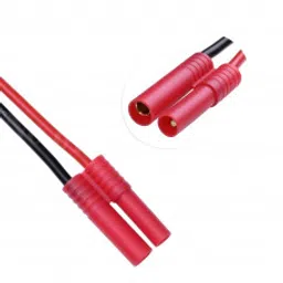 SafeConnect HXT4mm Connector with 14AWG Silicon Wire 10cm (ESC side)-10