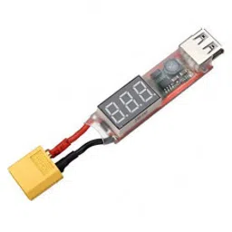 2S-6S Lipo Battery with XT60 Plug to USB Cellphone Charger Adapter with Voltage Display-10