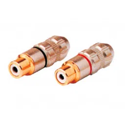 MX RCA Extension Female Socket Connector Gold Plated Full Metal Pair (MX-1086)-image-46