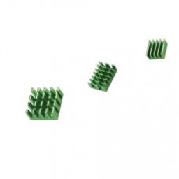 Green 3 in 1 Heat Sink Set Aluminum for Raspberry Pi 4 Model B-7