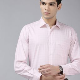 Van Heusen Custom Fit Checked Pure Cotton Formal Shirt-picture-19