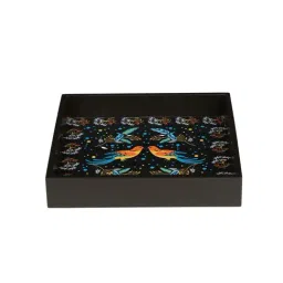 Crayton Birds Printed MDF Square Serving Tray - Set of 1-17