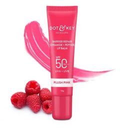 Dot & Key Barrier Repair Ceramide & Peptide Lip Balm with SPF 50 PA+++ Plush Pink - 10 gm-2