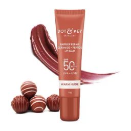 Dot & Key Barrier Repair Ceramide & Peptide Lip Balm with SPF 50 PA+++ Warm Nude - 10 gm-3