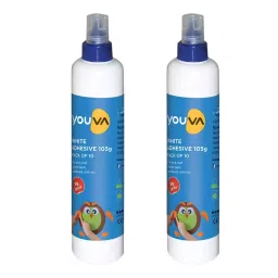 Youva Adhesive White 100g + 5g Each Non Toxic - Phthalate Free, 35228, (Pack of 10)-picture-25