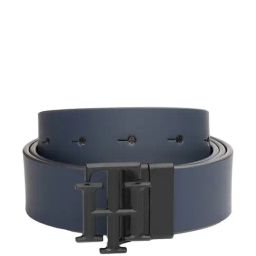 TOMMY HILFIGER Leadville Navy & Brown Leather Reversible Belt For Men-picture-22