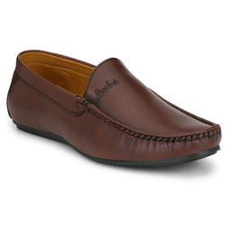 Fashion Victim Men Brown Solid Loafers-image-52