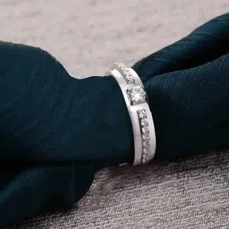 Clara 92.5 Sterling Silver Nario Adjustable Ring for Women-image-5