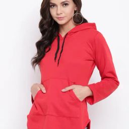 Belle Fille Red Full Sleeves Sweatshirt-image-13