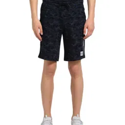 Van Heusen Black  Regular Fit Camouflage Shorts-picture-39