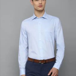 Louis Philippe Blue Cotton Regular Fit Shirt-picture-20