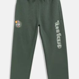 Octave Kids Green Printed Trackpants-4