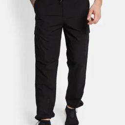 Octave Black Cotton Regular Fit Trackpants-picture-18