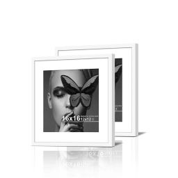 Art Street White Engineered Wood Large Size Document Photo Frames - Set of 2 image 2