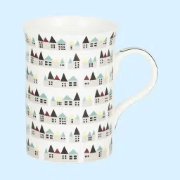 Living Scapes by Pantaloons White Bone China Tea Coffee Mugs (0.3 L) image 2