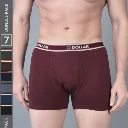 Dollar Bigboss Assorted Cotton Regular Fit Trunks - Pack Of 7-picture-33