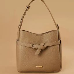 Code by Lifestyle Beige Shoulder Handbag-14