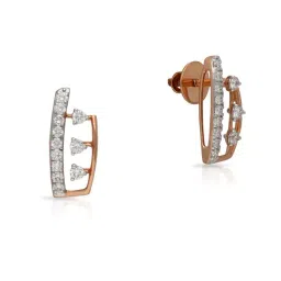 Malabar Gold and Diamonds 18k Rose Gold Stud Earrings-picture-43