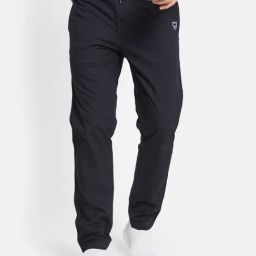 Octave Navy Cotton Regular Fit Striped Trackpants-image-33