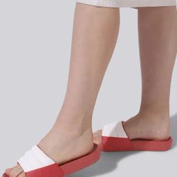 Neemans Women's Red Slides-picture-0