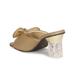 Commander Shoes Embellished Party Block Mules with Bows image 4