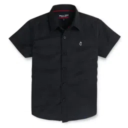 Gini & Jony Kids Black Printed Shirt-image-94