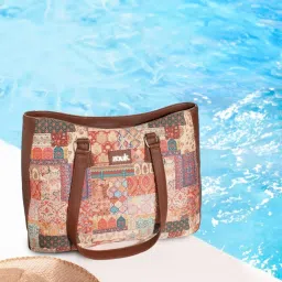 ZOUK Kutch Gamthi Printed Tote Handbag image 2