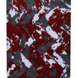 Presto Red & Grey Polyester Carpet image 2