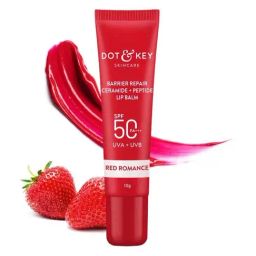 Dot & Key Barrier Repair Ceramide & Peptide Lip Balm with SPF 50 PA+++ Red Romance - 10 gm-image-16