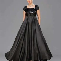 Miss Chase Black Embellished Casual Dress-image-51