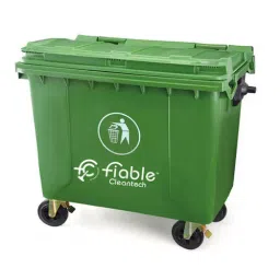 Fiable 1100 L Green HDPE Wheel Dustbin 1 Pc-image-66