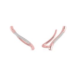 Malabar Gold and Diamonds 18k Rose Gold Ear Cuff Earrings-2