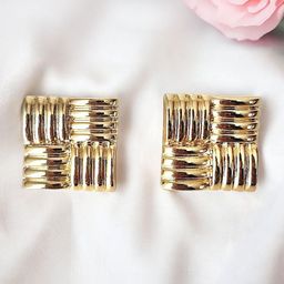 PRIVIU Square Studs Earrings-18