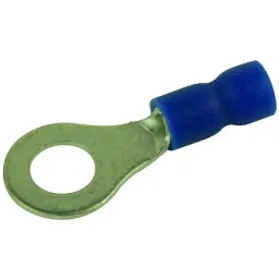 MULTICOMP PRO Ring Crimp Terminals TERMINAL, RING TONGUE, 1/4IN, CRIMP BLUE, MC29555 (Pack of 100)-picture-17