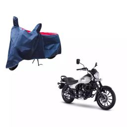 Auto Pearl Waterproof Two Wheeler Cover For Bajaj Avenger 220 street (Red & Blue)-image-78