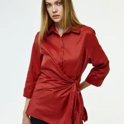 Cover Story Red Solid Shirt-image-6