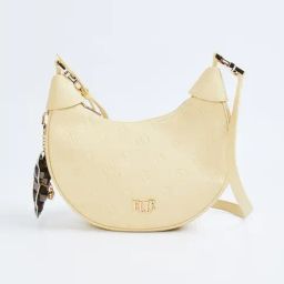 Elle Yellow Logo Shoulder Handbag-34