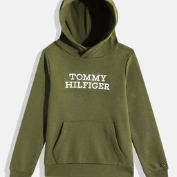 Tommy Hilfiger Boys Brand Logo Hooded Sweatshirt-image-91