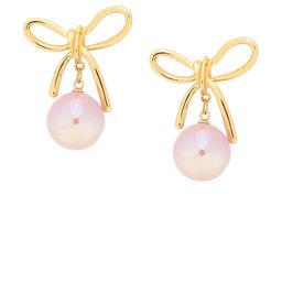Stoln Gold Plated Pearls Beads Beaded Contemporary Drop Earrings image 4