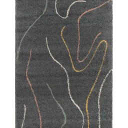 Obsessions Grey Polypropylene Modern Carpet - Medium image 2