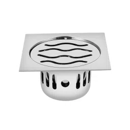 Sanjay Chilly Square Wave Floor Drainer with Cockroach Trap Sliver 127 x 127 mm, ‎SCCT-SW-127-image-52
